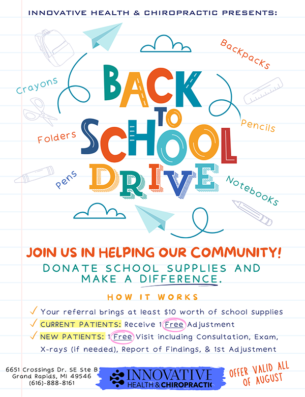 Back To School Offer At Innovative Health & Chiropractic